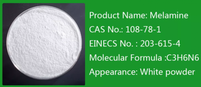 Giấy bìa 99,8% Melamine Crystal Powder Công nghiệp Lớp CAS 9003-08-1 0