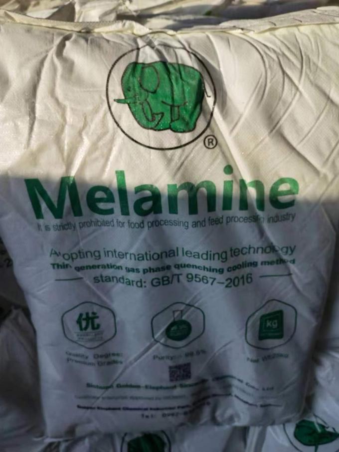 Bột Melamine tinh khiết 99,5% Min 108-78-1 / 94977-27-2 Đối với MF / SMF 4