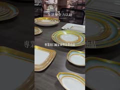 Đồ dùng bàn màu trắng Melamine chất lượng cao Melamine đồ dùng khách sạn