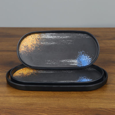 Giá tốt. Tấm Melamine hình bầu dục cho Bộ đĩa khai vị món ăn phục hồi trực tuyến