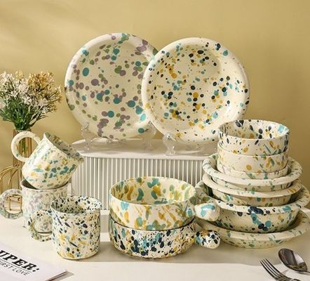 Giá tốt. Chén melamine có thể tùy chỉnh với nhiều kích thước và thiết kế khác nhau có sẵn để cá nhân hóa,Dots Powder Melamine Tableware. trực tuyến
