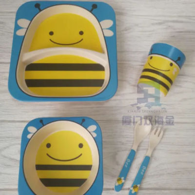 Giá tốt. Bộ đồ ăn trẻ em bằng tre gia dụng, Bộ đồ ăn bằng sợi tre trực tuyến