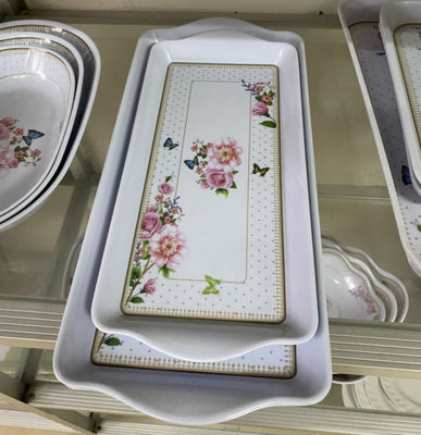 Giá tốt. Thiết kế tùy chỉnh bán buôn Rundutech chất lượng cao 100% Melamine Tray Melamine phục vụ Tray trực tuyến