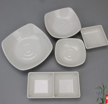 Giá tốt. Thức ăn theo yêu cầu màu trắng Melamine Chén phục vụ khách sạn nhựa lớn trực tuyến