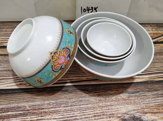 Giá tốt. Dễ dàng để làm sạch và bền Melamine phục vụ chén với màu sắc rực rỡ và hình ảnh gốm trực tuyến
