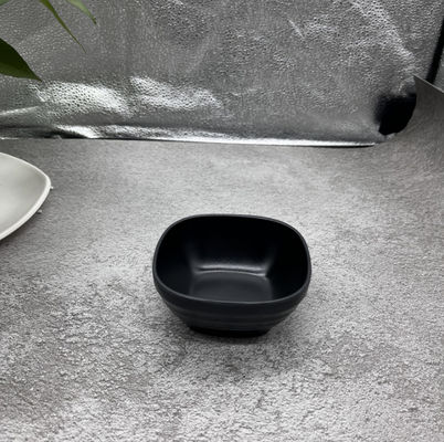 Giá tốt. Black Matte Square Small Melamine Bowls Cho yêu cầu cấp độ thực phẩm trực tuyến