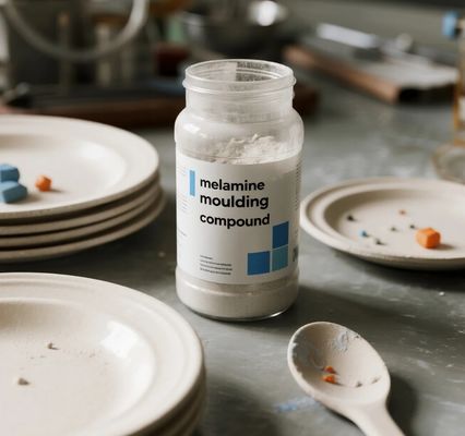 Giá tốt. Bột hợp chất melamine 99,8 %    nguyên liệu nguyên liệu cao cấp cho đồ dùng bữa tối melamine trực tuyến