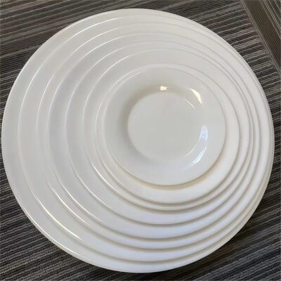 Giá tốt. Đĩa Melamine Tùy chỉnh Màu trắng Chịu Nhiệt độ -20℃-120℃ Dùng cho Nhà hàng Khách sạn trực tuyến