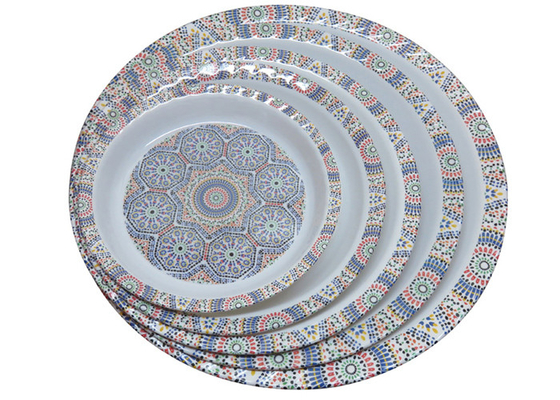 Giá tốt. Khay phục vụ Melamine tùy chỉnh in cho khách sạn / nhà hàng không thể phá vỡ trực tuyến