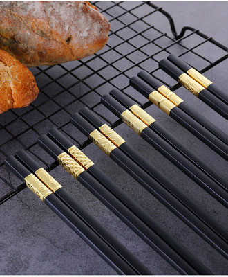 Giá tốt. Đũa hợp kim tái sử dụng dài 24cm Đầu vuông Trung Quốc Mì Sushi Đũa trực tuyến