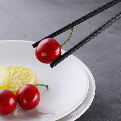 Giá tốt. Mô hình Slub Đũa hợp kim đen trơn Không trượt cho nhà hàng gia đình trực tuyến