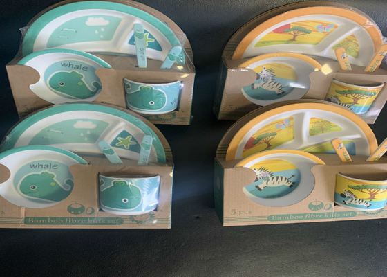 Giá tốt. Bộ đồ ăn bằng sợi tre Melamine Bộ đồ ăn trẻ em trực tuyến