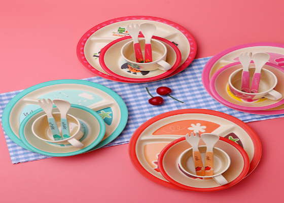 Giá tốt. Decal phân hủy sinh học Bộ đồ ăn bằng sợi tre Melamine trực tuyến
